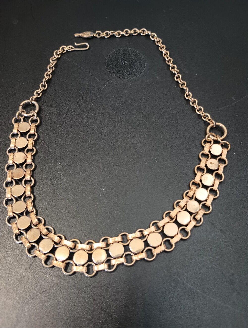 Vintage Sarah Coventry Gold Tone Choker Necklace